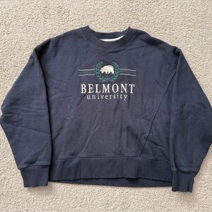 League Navy Blue Belmont University Men's Crewneck Sweater